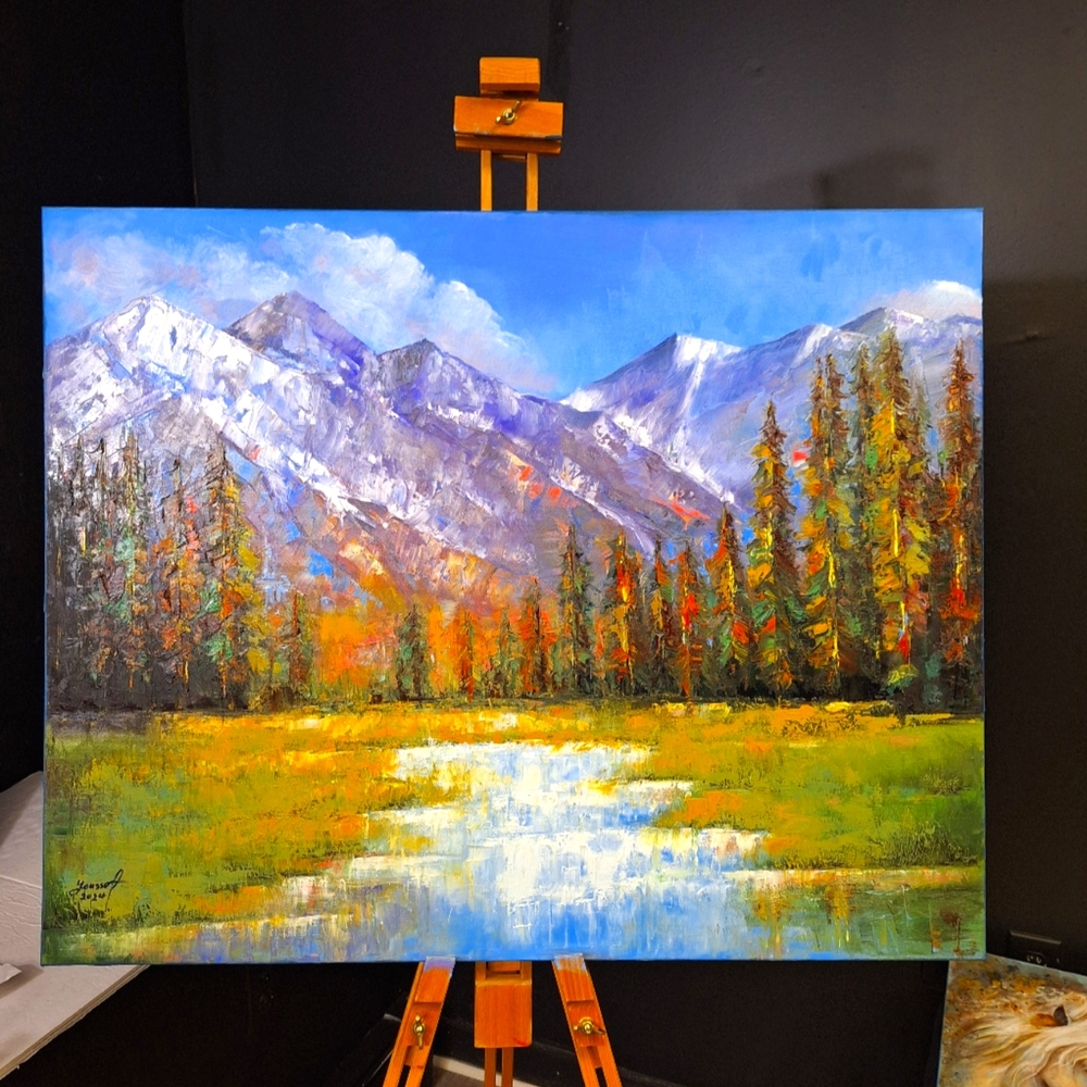 Original Landscape Oil Painting 24"x30"